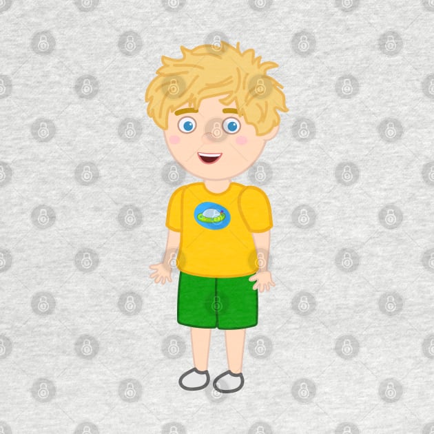 Bongo Beep Beep Cartoon Boy Tom Big Smile by Dinos Friends